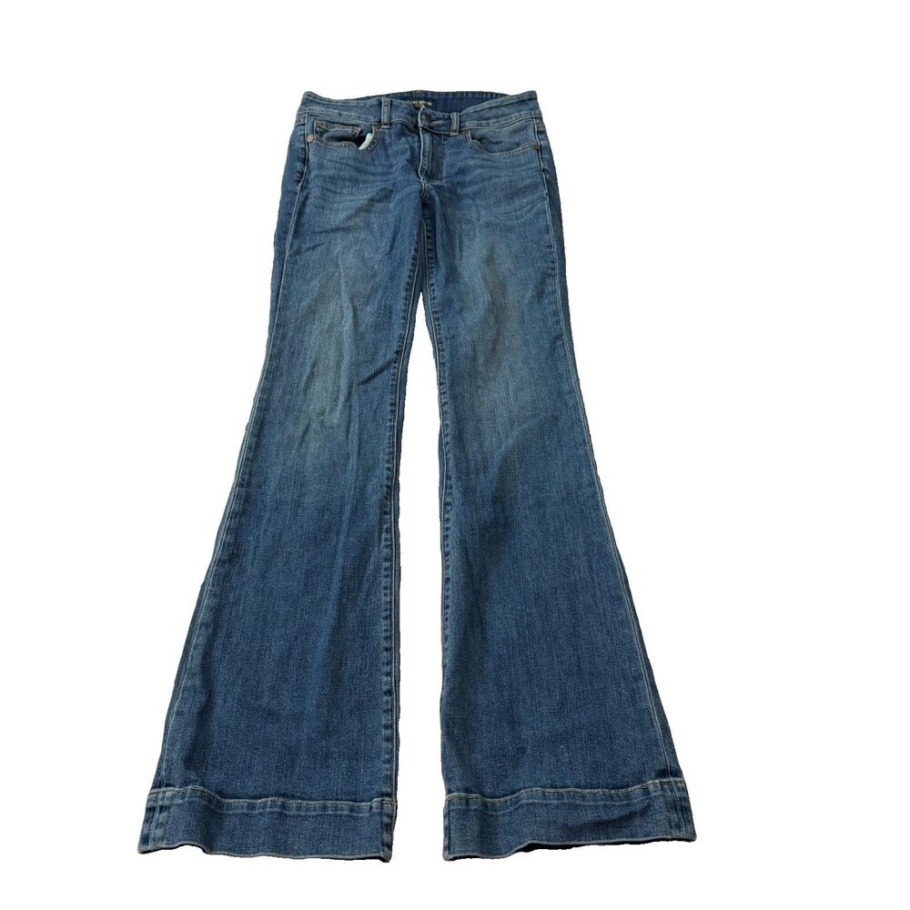 Ramy Brook Flare Jeans Womens 27 Blue High Rise Wide Leg Denim Boho